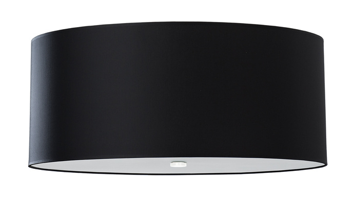 Plafond OTTO 70 svart + 6x LED-lampa E27 3000K varm 7,5W 620lm