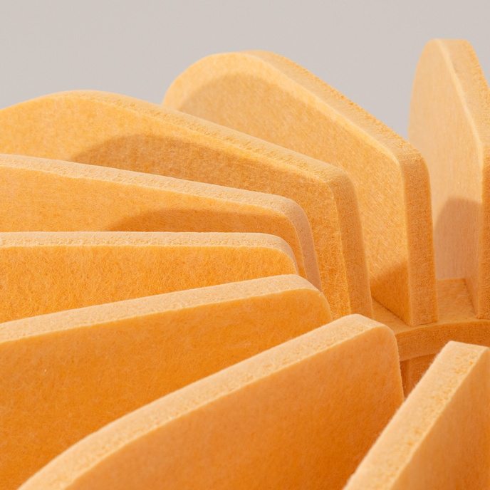 Golvlampa MULA 45 gul