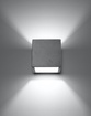 Vägglampa QUAD betong + 1x LED-lampa G9 4000K 3W 302lm