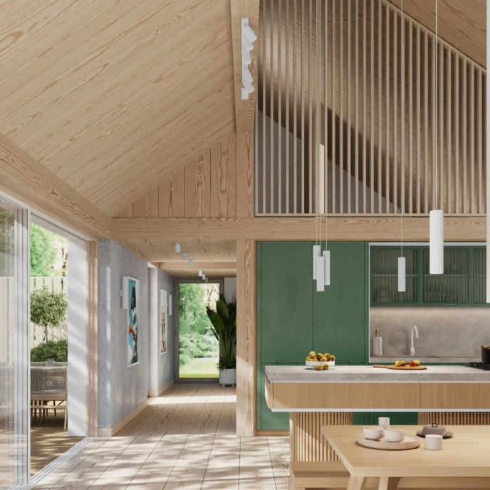 Pendellampa KARBON 3P vit