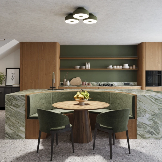 Plafond OMIQ olivgrön