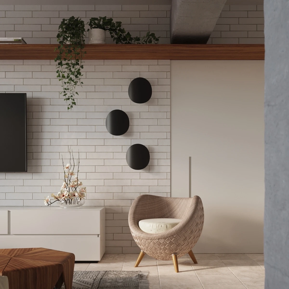 SENSES vägglampa svart