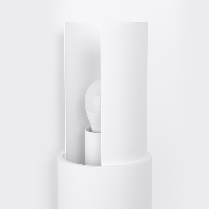 Vägglampa FLASH 2 vit + 2x LED-glödlampa E27 3000K 7W 760lm