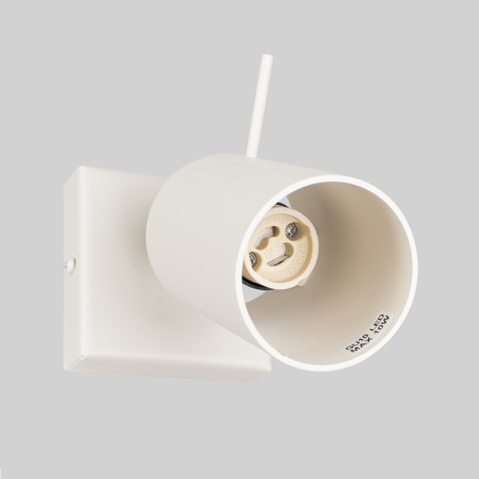 Vägglampa RING beige + 1x LED-glödlampa GU-10 4000K Cold 7W 530lm