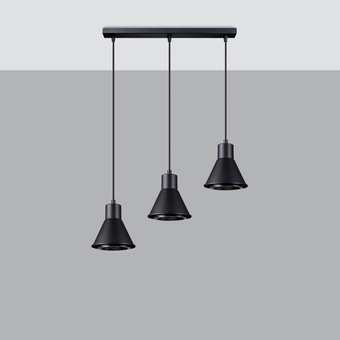 Pendel lampa TALEJA 3 svart [ES111]