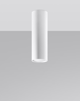 Plafond LAGOS 20 vit + 1x LED-lampa GU-10 4000K kall 7W 630lm