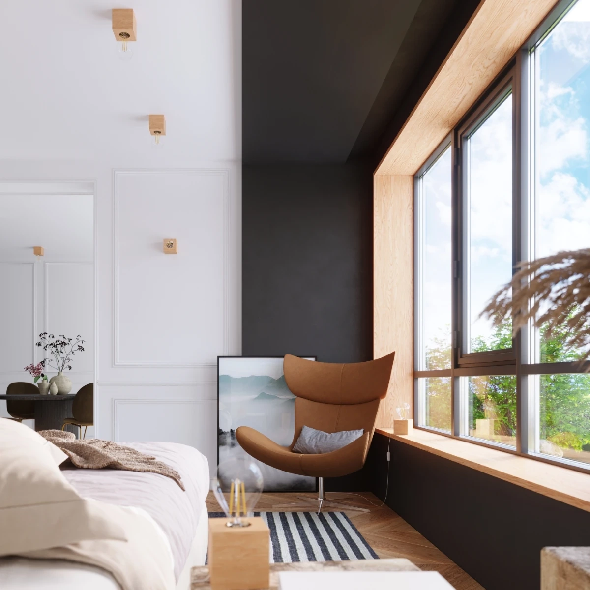 Plafond ARIZ naturligt trä