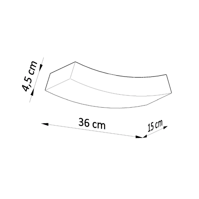 Vägglampa keramik HATTOR