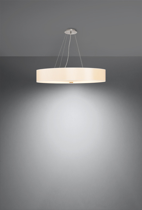 Ljuskrona SKALA 70 vit + 6x LED-lampa E27 3000K varm 7,5W 620lm