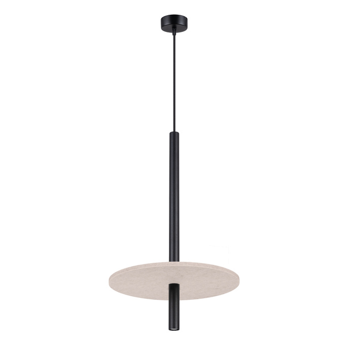 Pendellampa FELTRO 1 svart/beige