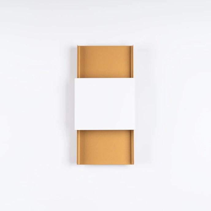 Vägglampa DURLIN guld/vit