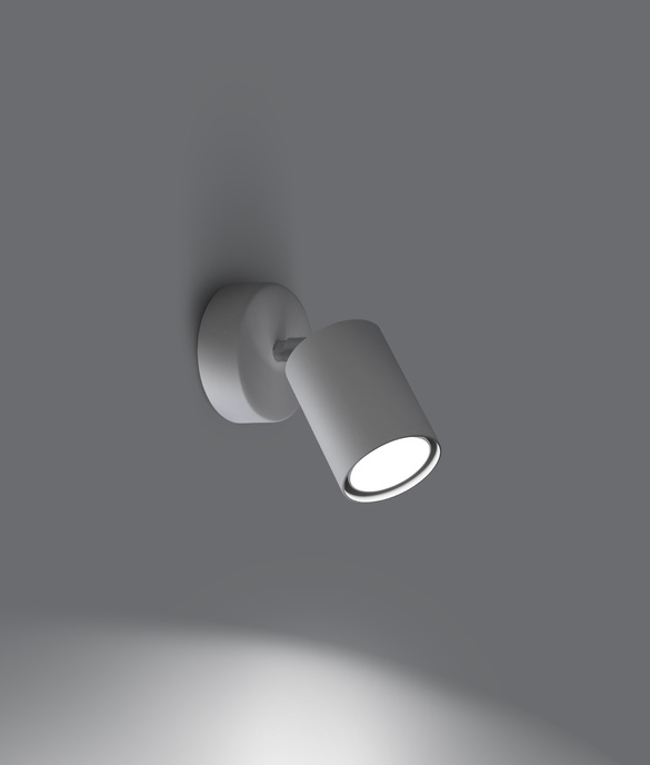 Vägglampa LEMMI 1 vit + 1x LED-lampa GU-10 3000K varm 7W 510lm