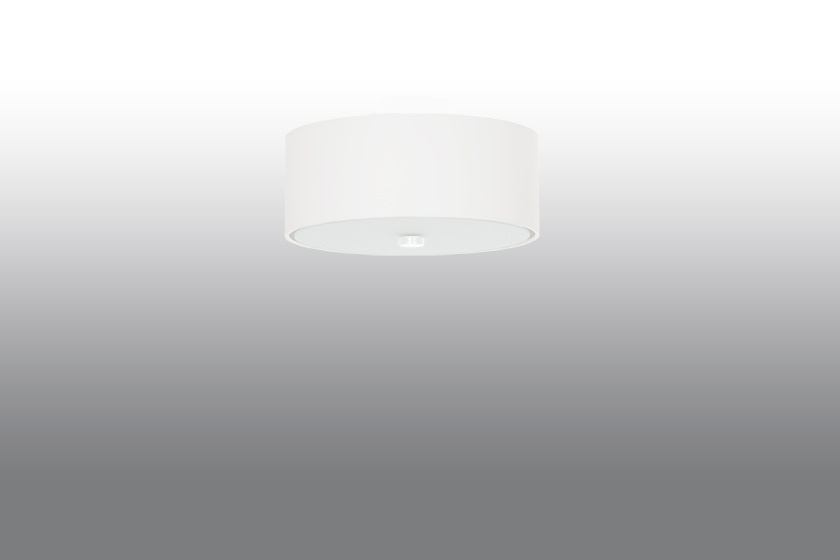 Plafond SKALA 30 vit + 3x LED-lampa E27 3000K varm 7,5W 620lm