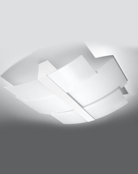 Plafond CELIA vit + 3x LED-lampa E27 3000K varm 7,5W 620lm