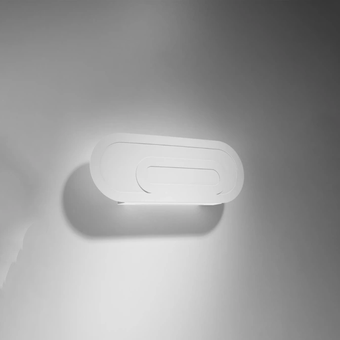 Vägglampa SACCON vit