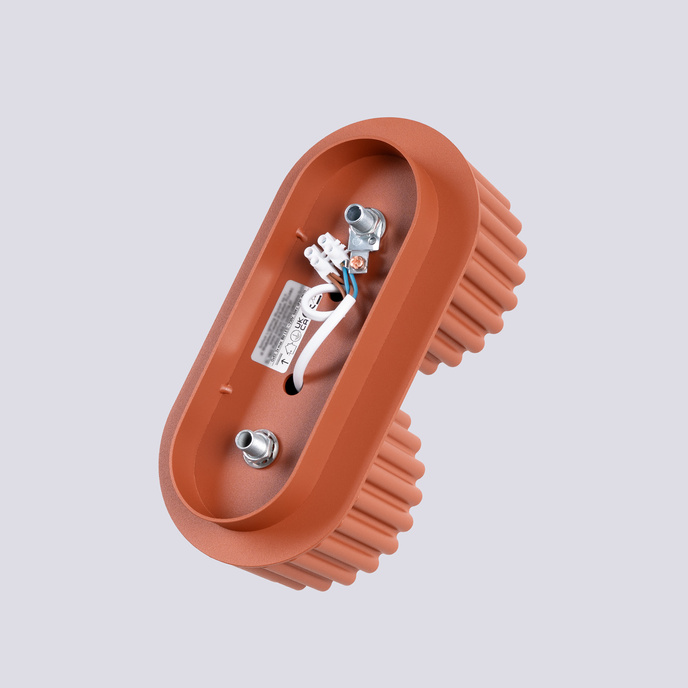 Taklampa AURA 2 röd ochra Gx53