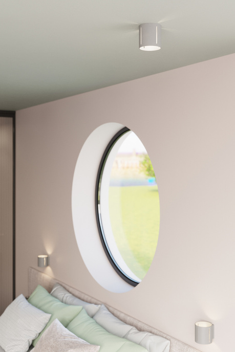 Plafond INEZ grå + 1x LED-lampa G9 3000K varm 4,5W 510lm