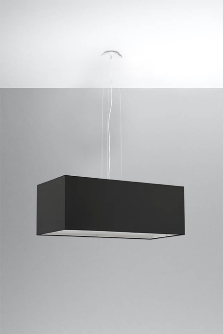 Ljuskrona SANTA BIS 80 svart + 3x LED-lampa E27 3000K varm 7,5W 620lm