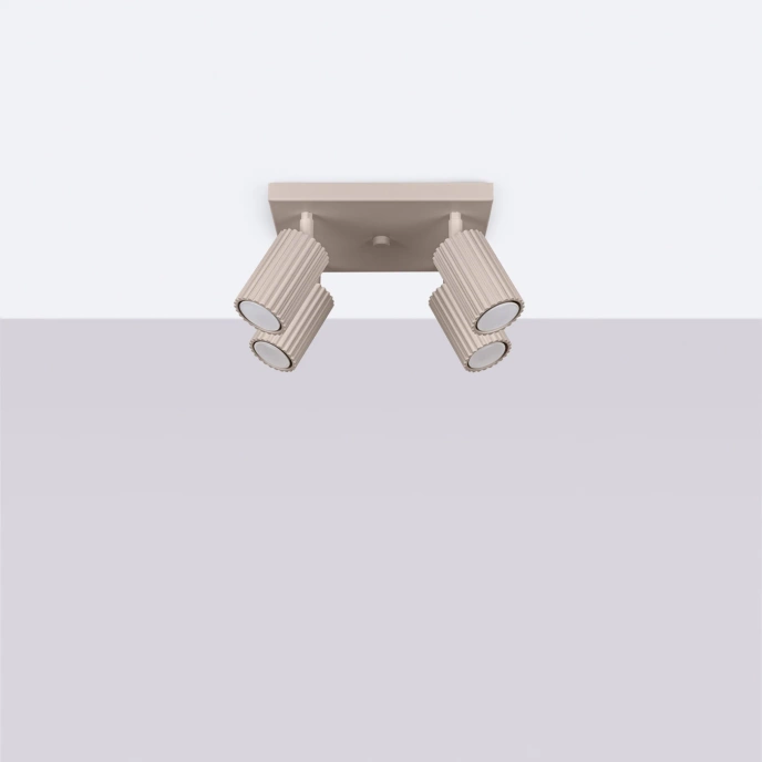 Taklampa KARBON 4 taupe