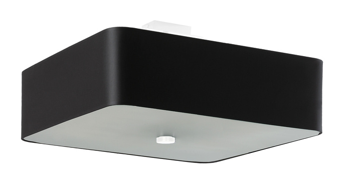 Plafond LOKKO 45 svart + 5x LED-lampa E27 3000K varm 7,5W 620lm