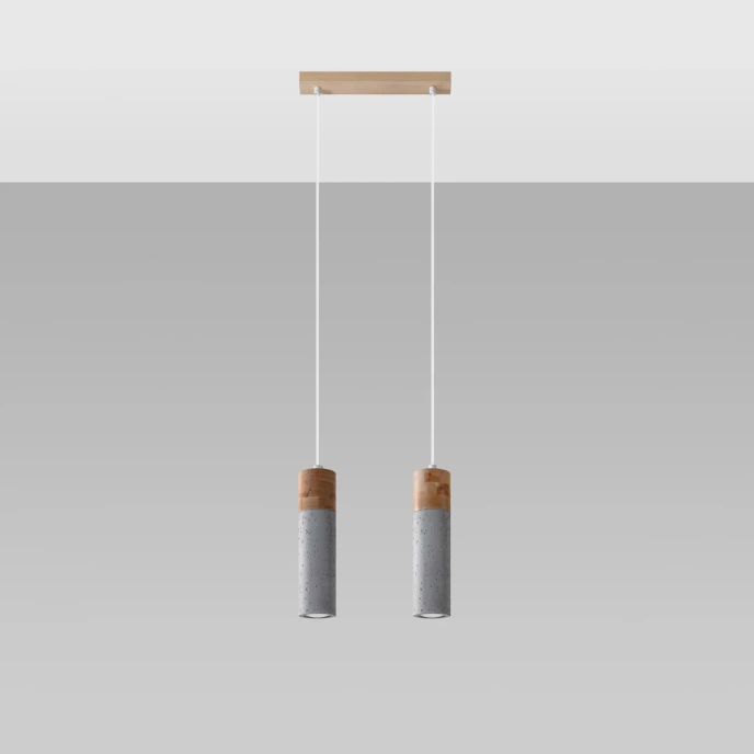 Pendel lampa ZANE 2 grå