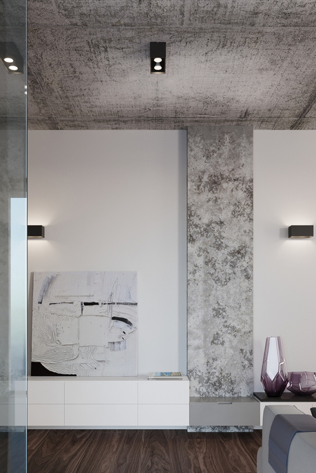 Plafond QUAD MAXI black+ 2x LED-lampa GU-10 3000K varm 7W 620lm