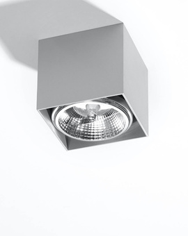 Plafond BLAKE grå + 1x LED-lampa GU10 AR111 4000K COLD 10W 850lm