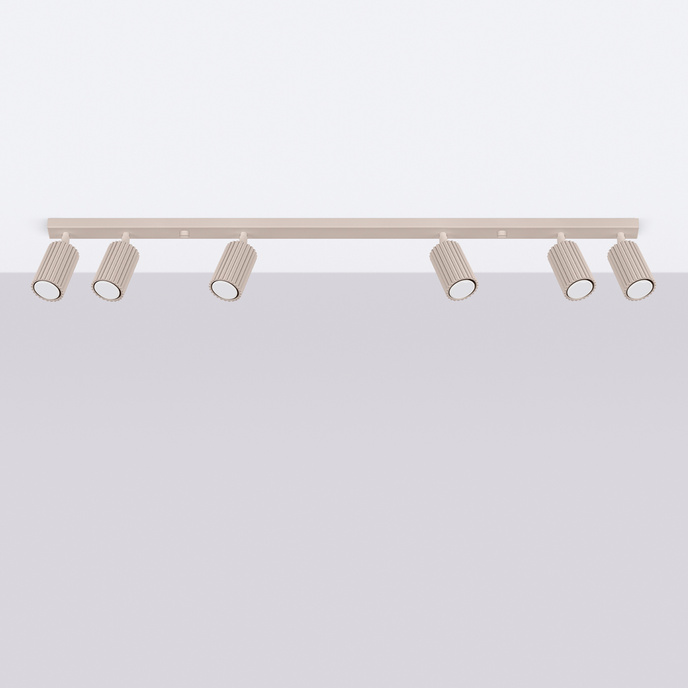 Taklampa KARBON 6L taupe