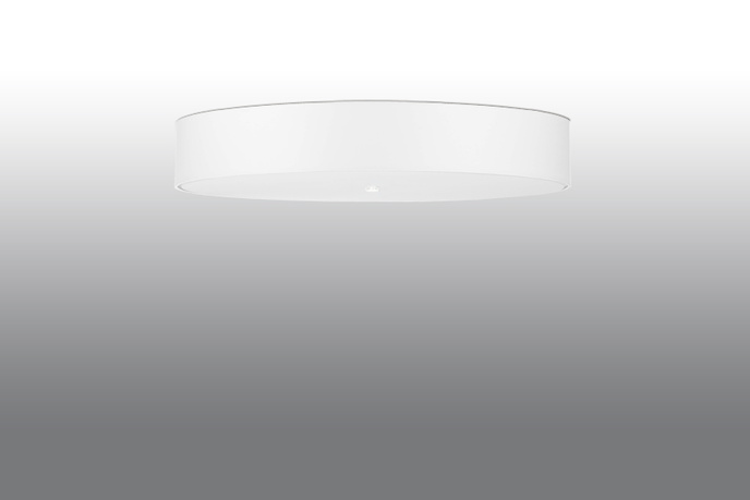 Plafond SKALA 80 vit + 6x LED-lampa E27 3000K varm 7,5W 620lm