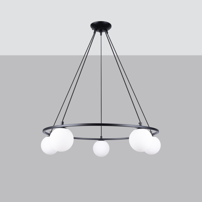Ljuskrona YOLI 5 + 5x LED-lampa G9 3000K varm 4,5W 450lm