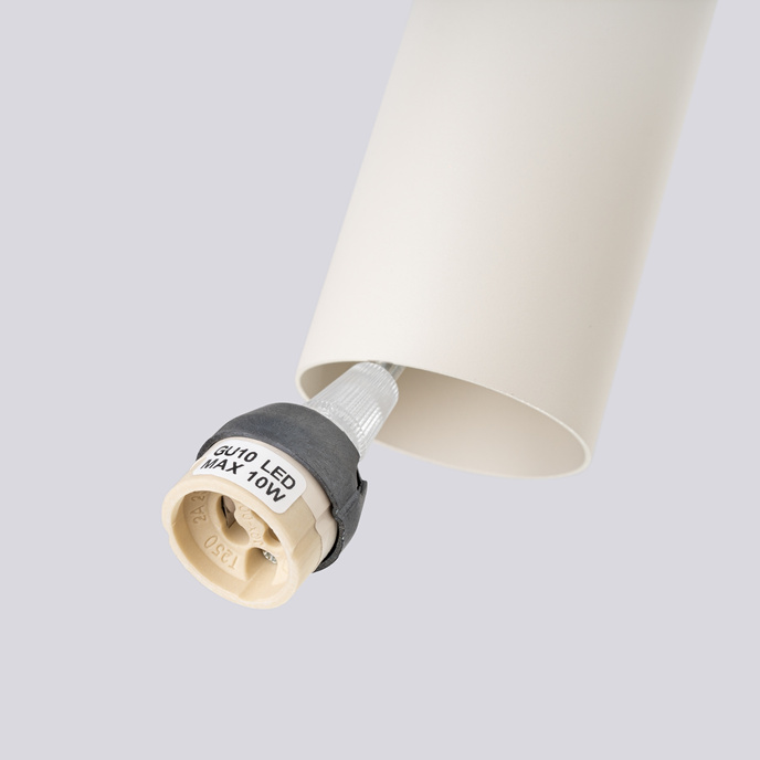 LAGOS 3L beige taklampa + 3x GU-10 4000K kall 7W 530lm LED-lampa