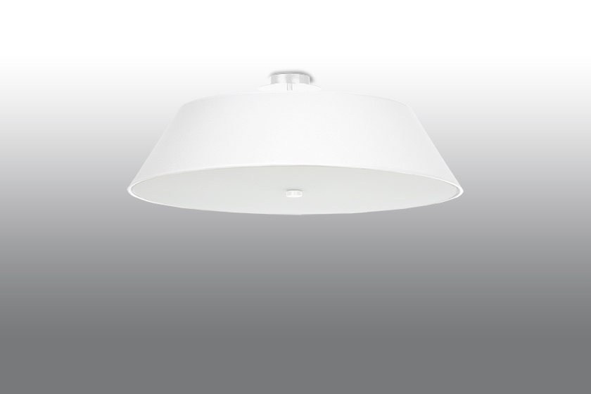 Plafond VEGA 70 vit + 5x LED-lampa E27 3000K varm 7,5W 620lm