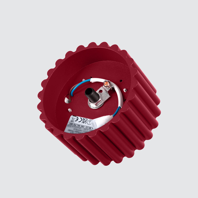 Taklampa AURA 1 burgundy Gx53