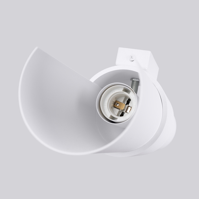 Vägglampa FLASH 2 vit + 2x LED-glödlampa E27 4000K kall 7,5W 690lm