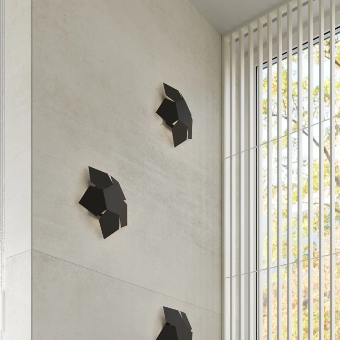 Vägglampa PENTA svart