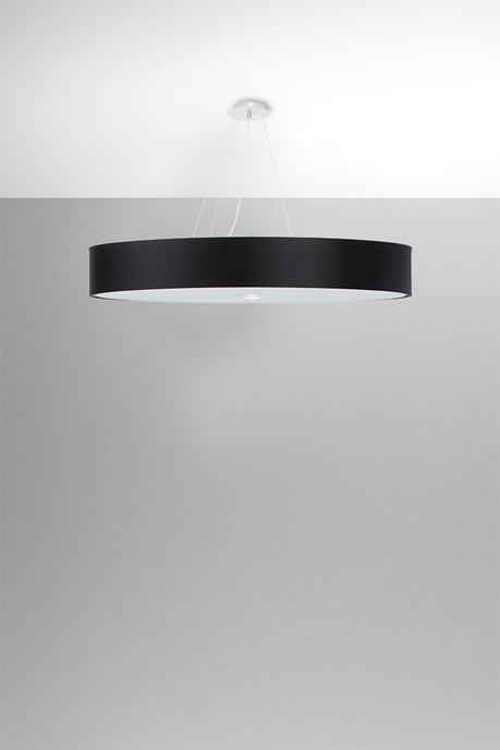 Ljuskrona SKALA 100 svart + 6x LED-lampa E27 3000K varm 7,5W 620lm