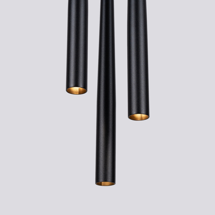 BLISS 3P taklampa svart + 3x LED-lampa G9 4000K Kall 4,5W 460lm