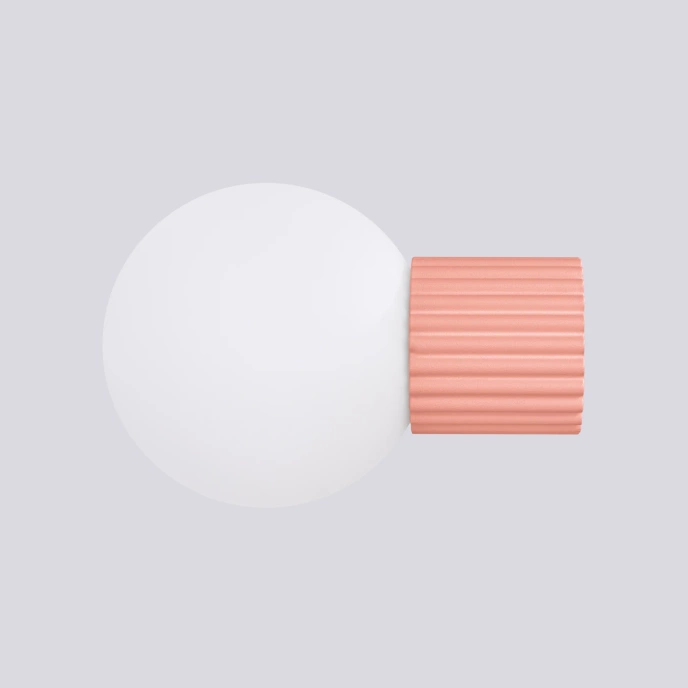 Vägglampa HALO peach IP44