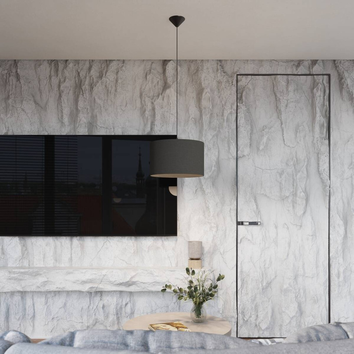 NOVA 30 taklampa svart + 1x LED-lampa E27 4000K Cold 7,5W 690lm