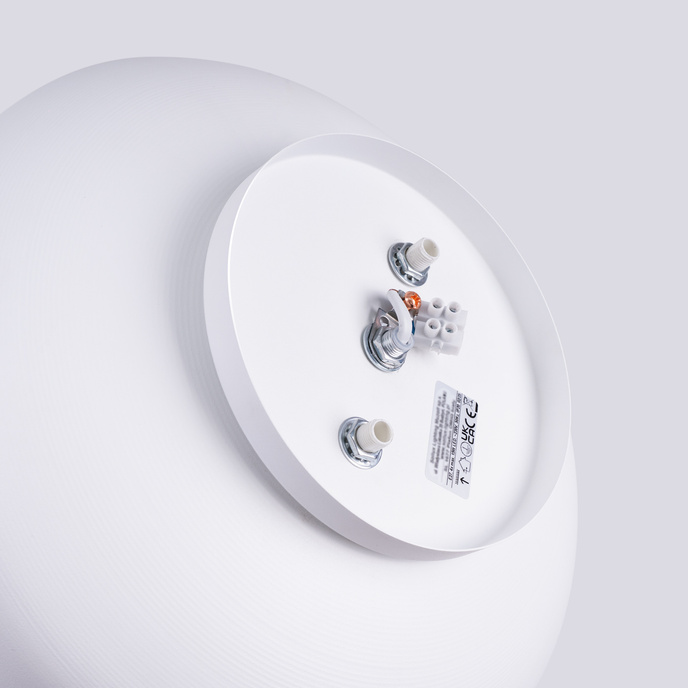 Plafond OMIQ vit + 4X LED-lampa E27 4000K kall 7,5W 690lm