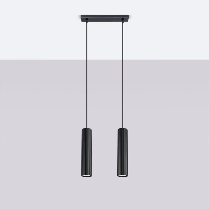 Pendellampa KARBON 2 svart