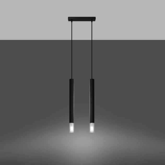 Pendel lampa WEZYR 2 svart