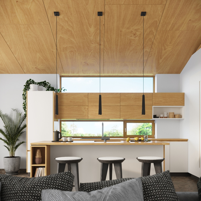 PRYSM 3P taklampa svart + 3x LED-lampa G9 4000K Cold 4,5W 460lm