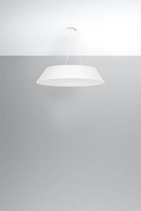 Ljuskrona VEGA 70 vit + 5 x LED-lampa E27 4000K Kall 7,5W 650lm