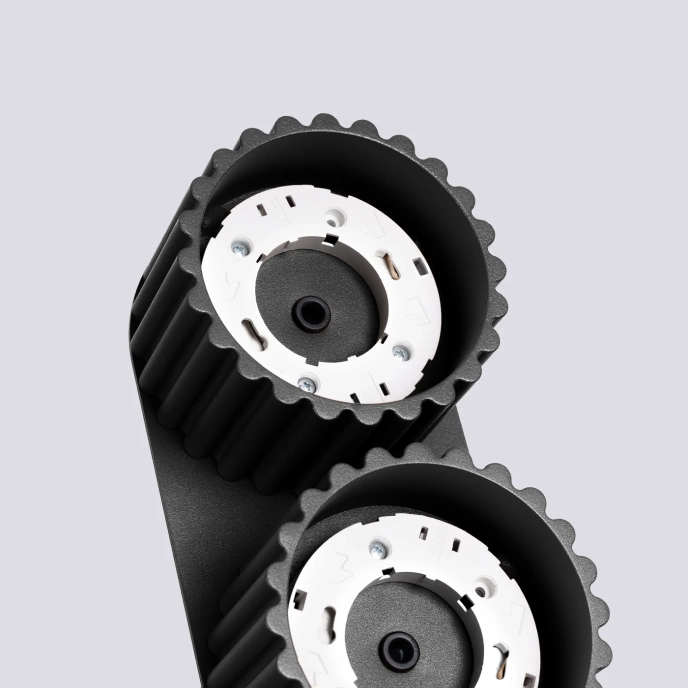 Taklampa AURA 2 svart Gx53