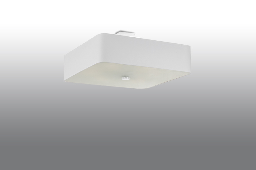 Plafond LOKKO 55 vit + 5x LED-lampa E27 4000K Kall 7,5W 650lm