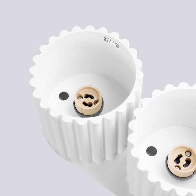 Taklampa AURA 2 vit GU10