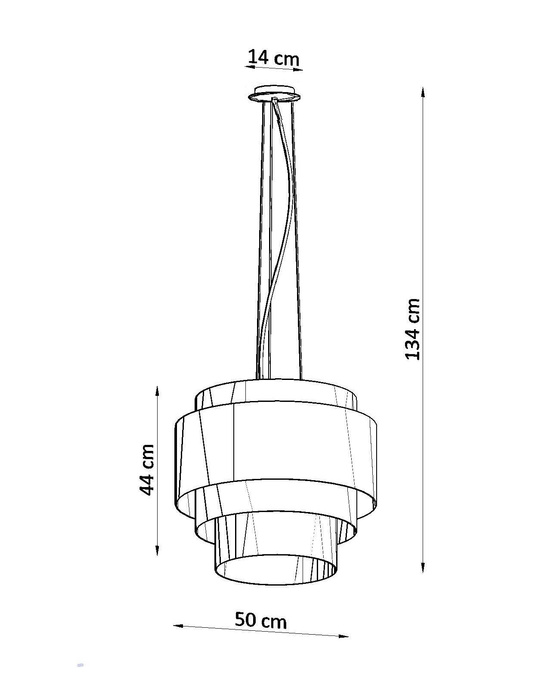 Ljuskrona REFLEXION 50 vit + 5x LED-lampa E27 4000K kall 7,5W 650lm