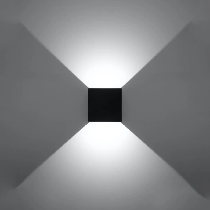 Vägglampa LUCA svart LED IP54