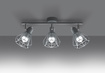 Plafond ARTEMIS 3 vit + LED-lampa E14 4000K Kall 7,5W 680lm